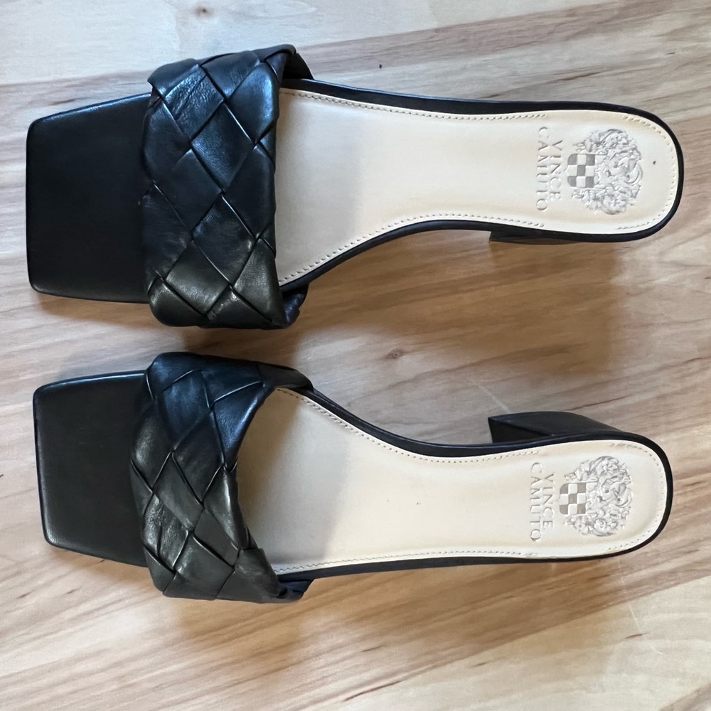 Demetria Block Heel Slide Sandal